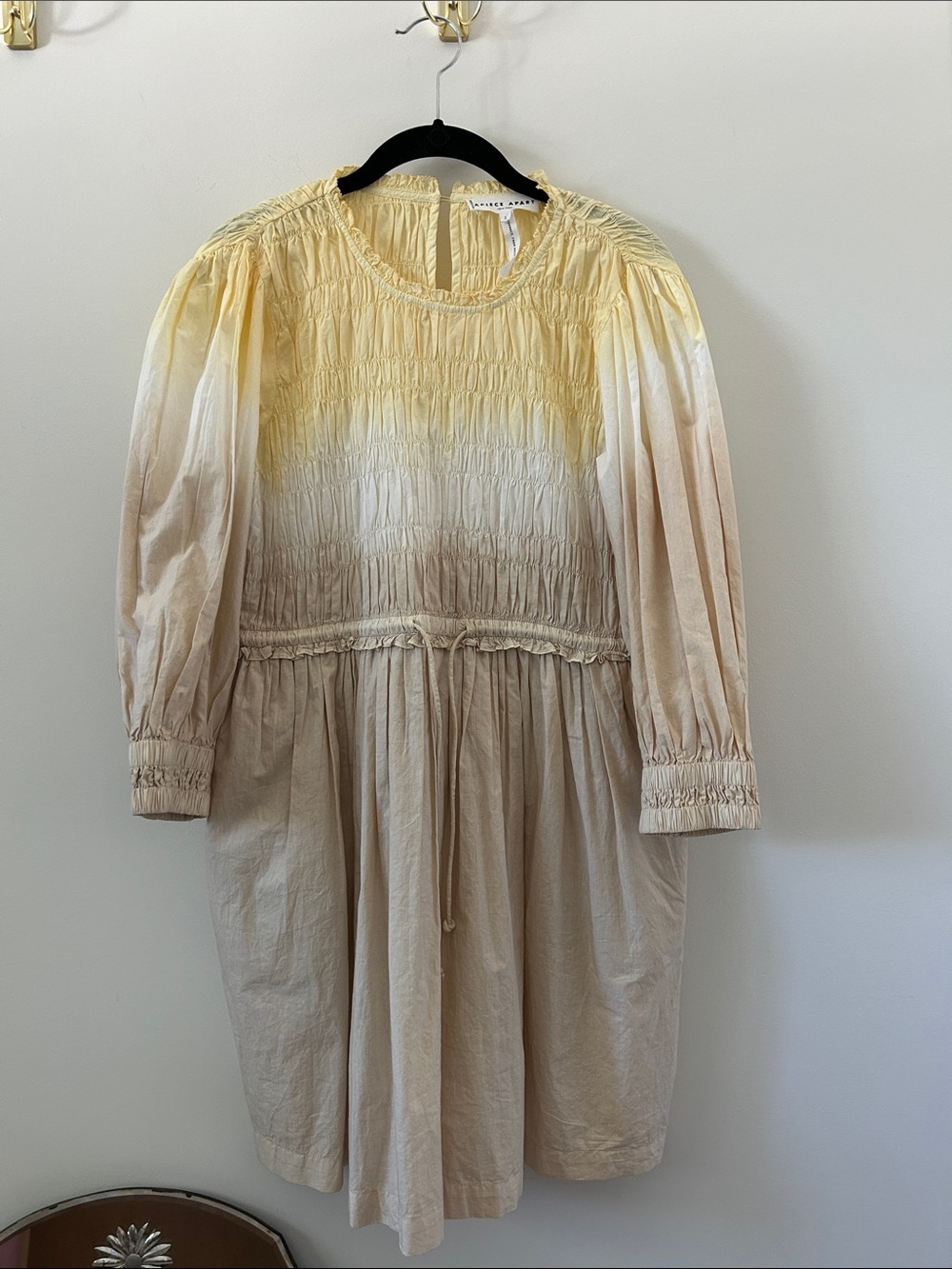 Apiece Apart Smocked Dress Sz S